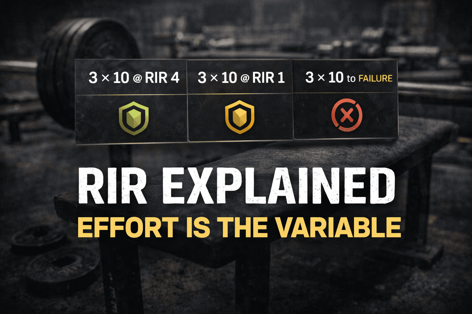 RIR Explained The Metric Most Lifters Ignore
